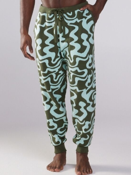 Savage X Fenty Other - Savage Fenty Unisex Green Minty Blue Love Dizzy Lit Leisure Knit Joggers Size XS